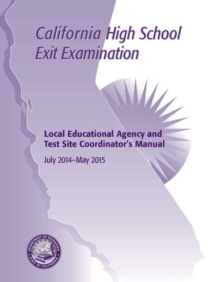 cover image of CAHSEE Test Site Coordinator Manual 2014-15